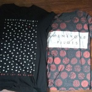 2 twenty-one pilots shirts